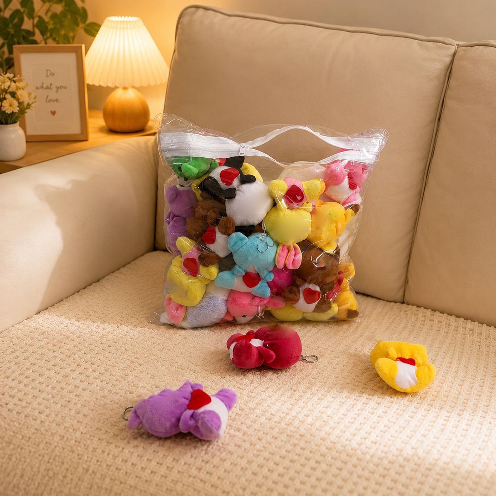 Nursery - ที่เก็บตุ๊กตาสัตว์แบบใส ป้องกันฝุ่น ที่เก็บของเล่นตุ๊กตา สำหรับบ้าน ห้องนอน อพาร์ทเมนท์