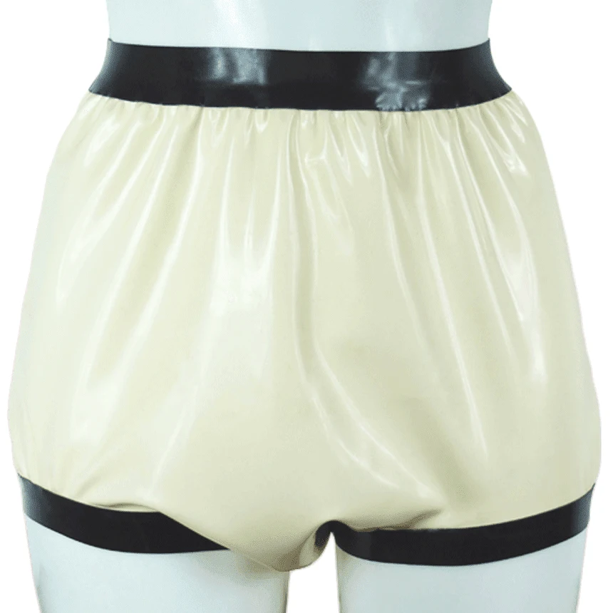 Diapering - กางเกงในยางลาเท็กซ์แบบโปร่งใสและสีดำ สไตล์เซ็กซี่ สำหรับคอสเพลย์