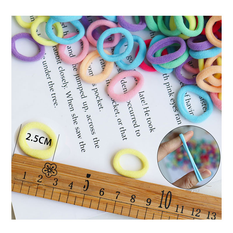 50/100ชิ้นสายรัดผม2.5ซม. สำหรั - Baby Gear บทวิจารณ์และราคา