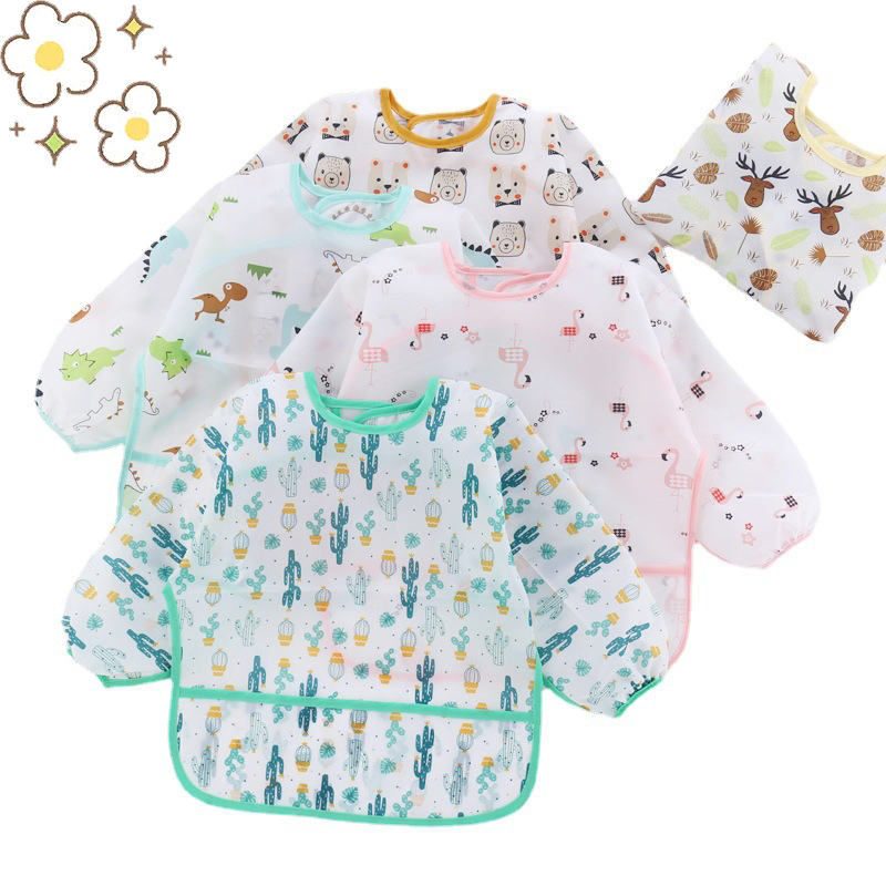 เด็กซิลิโคนการ์ตูน Bib 0-6 ปี  - Waterproof Baby Bibs Silicone บทวิจารณ์และราคา