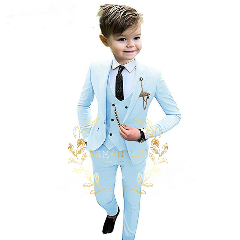 เด็ก Beige Blazer เสื้อกั๊กกาง - Baby Boy Suit Set Baptism บทวิจารณ์และราคา