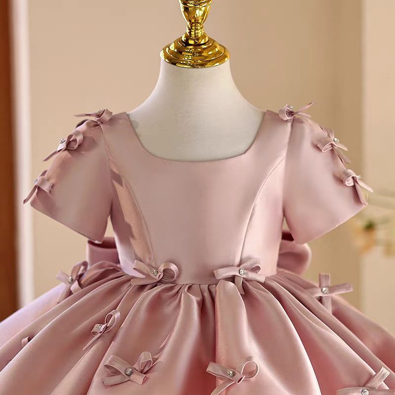ชุดเดรสเด็กผู้หญิงสีชมพู Jill  - Toddler Girl Tulle Party Dress บทวิจารณ์และราคา