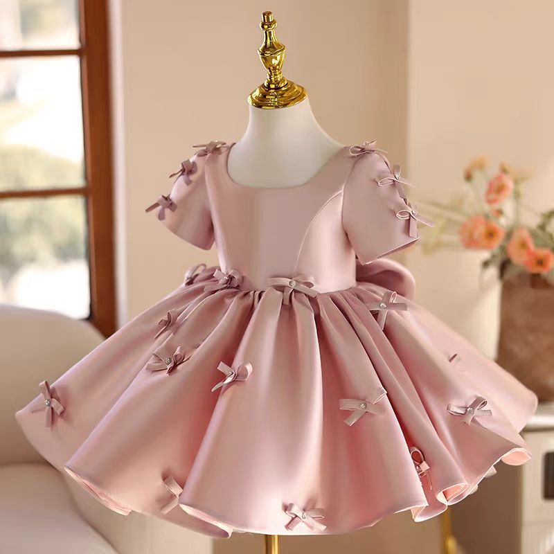 ชุดเดรสเด็กผู้หญิงสีชมพู Jill  - Toddler Girl Tulle Party Dress บทวิจารณ์และราคา