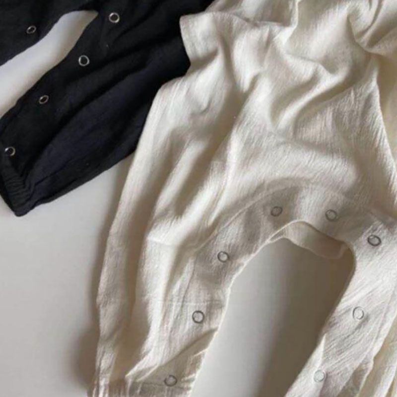 ชุดรอมเปอร์เด็กทารกแบบใหม่สำหร - Baby Summer Linen Sleeveless Jumpsuit บทวิจารณ์และราคา
