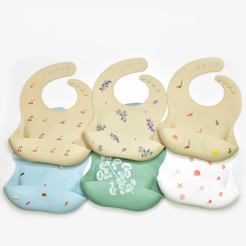 INS ผ้ากันเปื้อนเด็ก BPA ฟรีกั - Waterproof Baby Bibs Silicone บทวิจารณ์และราคา