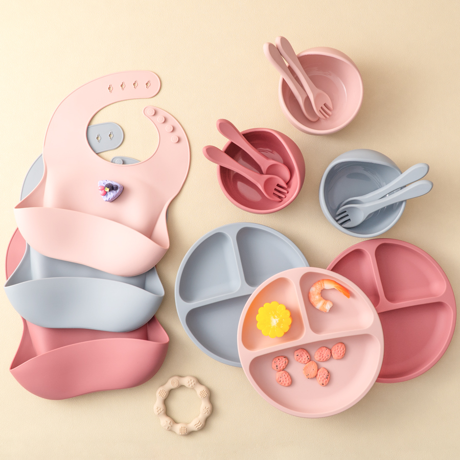 5 ชิ้นเด็กซิลิโคนชุดให้อาหารรอ - Waterproof Baby Bibs Silicone บทวิจารณ์และราคา