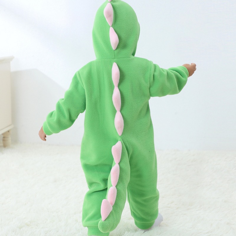 ชุดรอมเปอร์ไดโนเสาร์สีเขียวสำห - Cotton Baby Onesies Zipper บทวิจารณ์และราคา