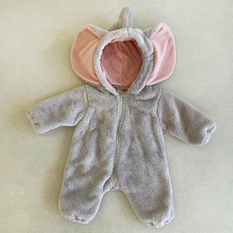 ชุดนอนช้างน่ารักสำหรับเด็กผู้ห - Cotton Baby Onesies Zipper บทวิจารณ์และราคา