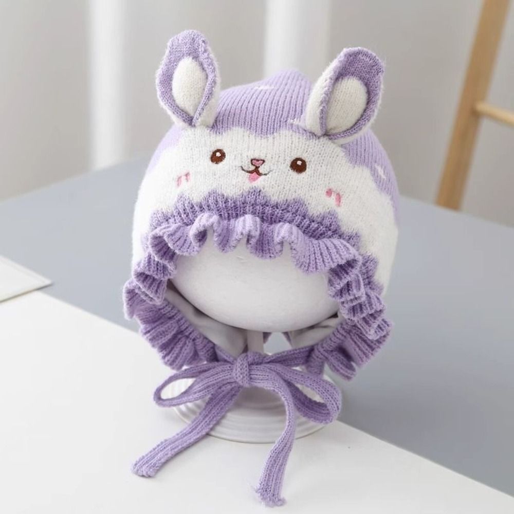 หมวกไหมพรมเด็กทารก ลายหูกระต่า - Infant Beanie Hat With Ears บทวิจารณ์และราคา