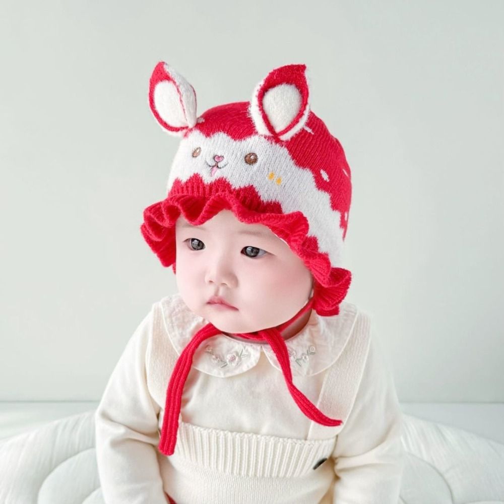 หมวกไหมพรมเด็กทารก ลายหูกระต่า - Infant Beanie Hat With Ears บทวิจารณ์และราคา