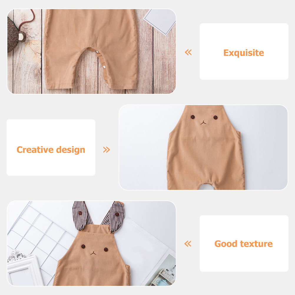 ชุดรอมเปอร์ผ้าคอร์ดูรอยสำหรับเ - Infant Photography Props Outfit บทวิจารณ์และราคา