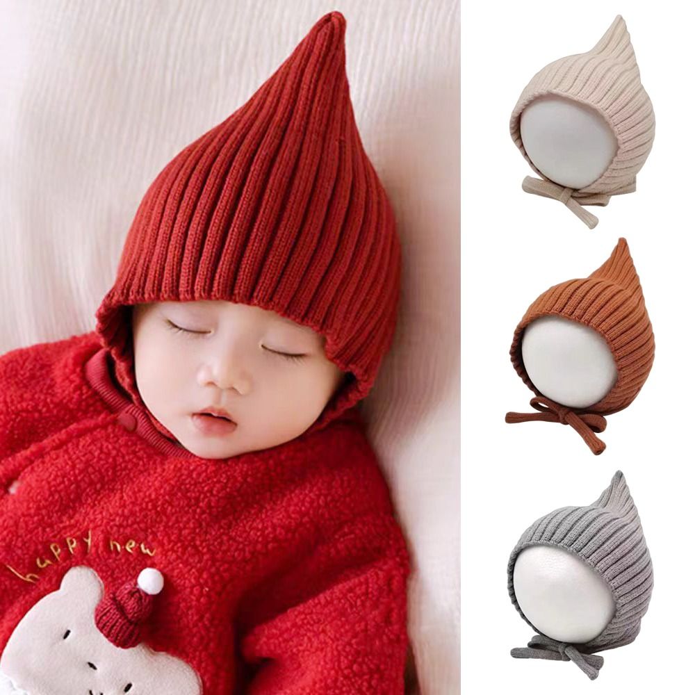 หมวกเด็กทารกสีพื้นน่ารัก หมวกไ - Infant Beanie Hat With Ears บทวิจารณ์และราคา