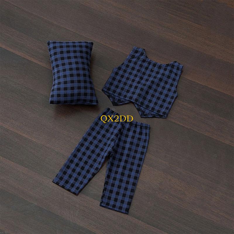 QX2D Checkered หมอนกางเกงและชุ - Infant Photography Props Outfit บทวิจารณ์และราคา