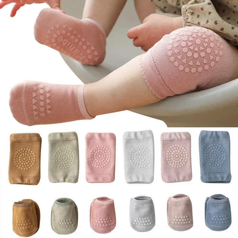 ชุดถุงเท้าและสนับเข่าเด็ก 1 ชุ - Unisex Baby Socks Non Slip บทวิจารณ์และราคา