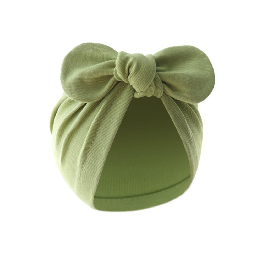 หมวกเด็กทารกผูกโบว์ลายดอกไม้น่ - Infant Beanie Hat With Ears บทวิจารณ์และราคา
