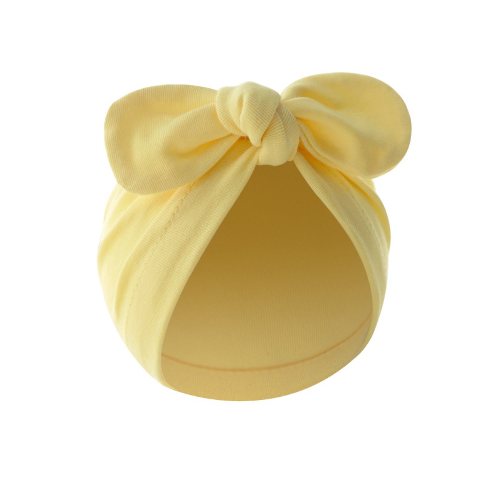 หมวกเด็กทารกผูกโบว์ลายดอกไม้น่ - Infant Beanie Hat With Ears บทวิจารณ์และราคา