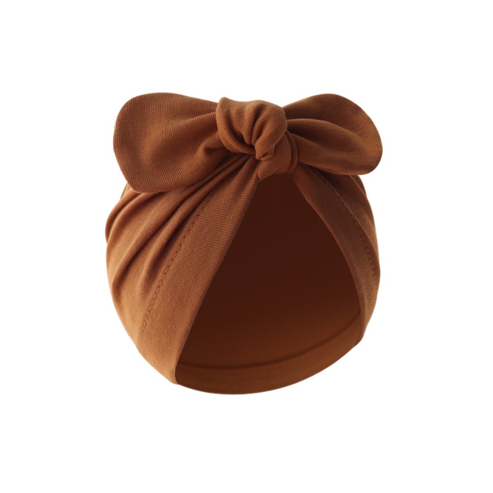 หมวกเด็กทารกผูกโบว์ลายดอกไม้น่ - Infant Beanie Hat With Ears บทวิจารณ์และราคา
