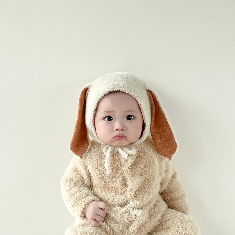 ฤดูหนาวตุ๊กตาเด็กกระต่ายหมวกหู - Infant Beanie Hat With Ears บทวิจารณ์และราคา