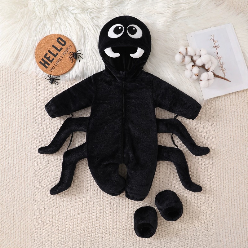 ชุดรอมเปอร์เด็กแรกเกิดลายแมงมุ - Cotton Baby Onesies Zipper บทวิจารณ์และราคา