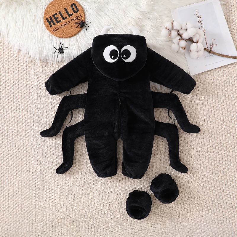 ชุดรอมเปอร์เด็กแรกเกิดลายแมงมุ - Cotton Baby Onesies Zipper บทวิจารณ์และราคา