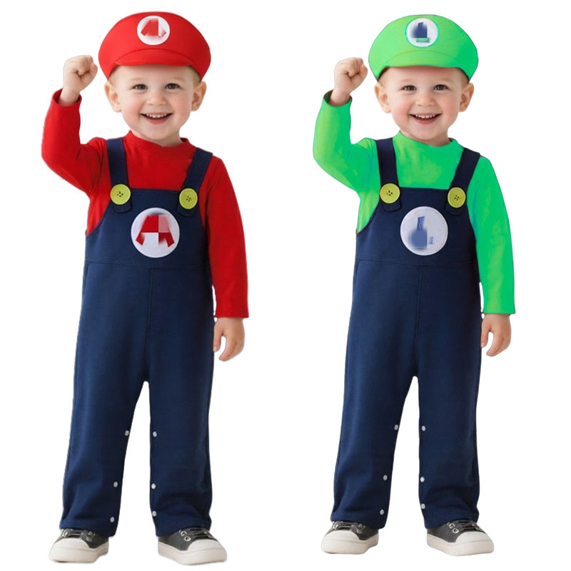ชุดบอดี้สูทช่างประปาเด็ก สีแดง - Baby Clothes บทวิจารณ์และราคา