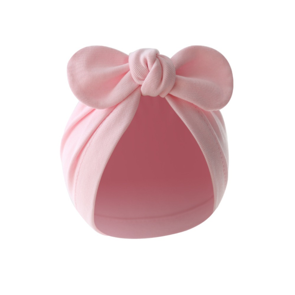 หมวกไหมพรมน่ารัก ลายดอกไม้ ผูก - Infant Beanie Hat With Ears บทวิจารณ์และราคา
